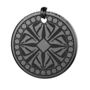 black mandala pendant