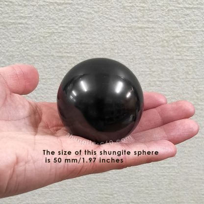 shungite crystal ball 5 cm