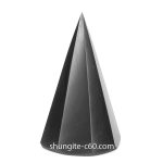 black shungite pyramid multi-faceted