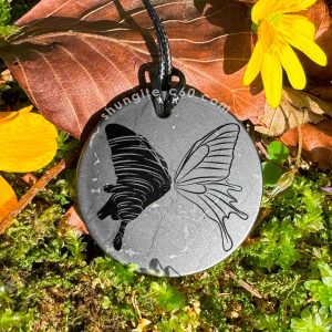 butterfly wing pendant necklace
