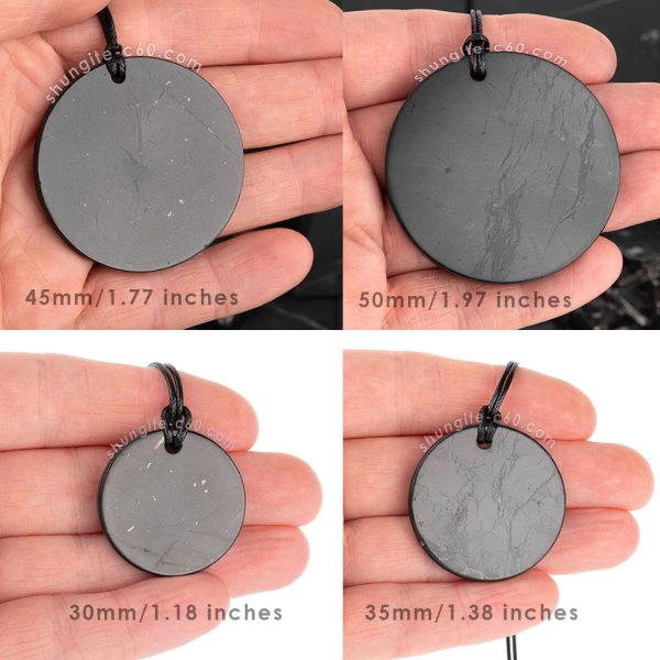 different size of shungite pendants