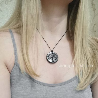engraved stone necklace