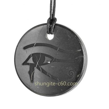 eye of horus amulet pendant of shungite rock