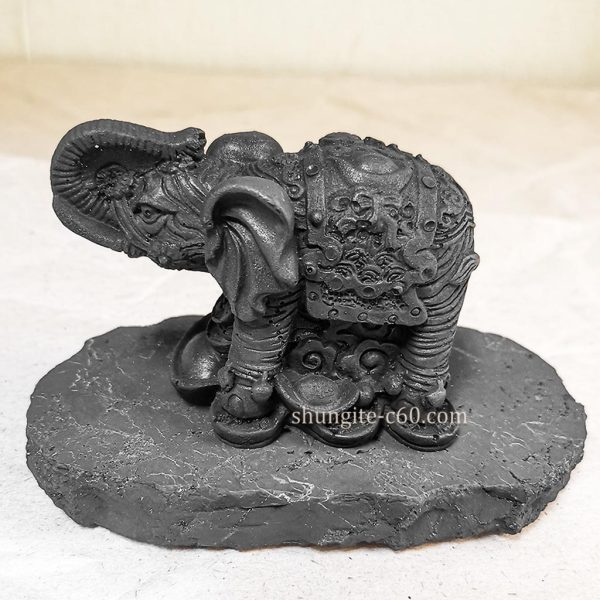 shungite stone figurine elephant
