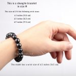 black bead bracelet size M