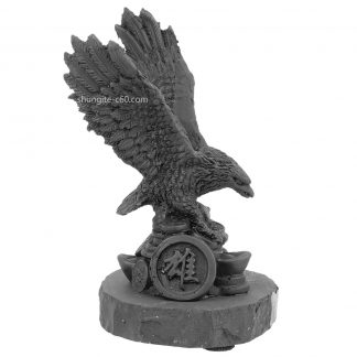 Figurine made of shungite feng shui eagle