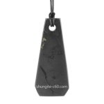 bell necklace pendant shungite real stone