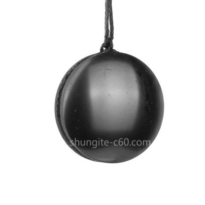 shungite emf protection pendant made of real stone