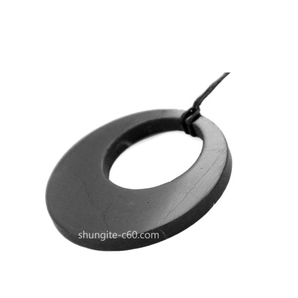 necklace for emf protection of shungite stone circle