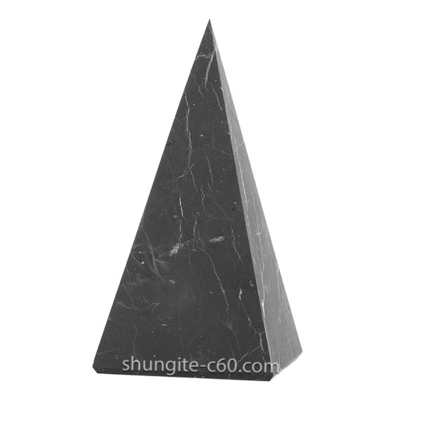 black stone pyramid from karelian rocks