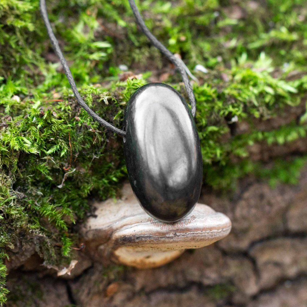 Shungite Stone Necklace Hestia: Healing Crystal From Karelia