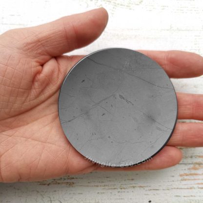 shungite round plate size of 70mm