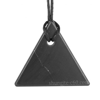 shungite pendant triangle from karelia