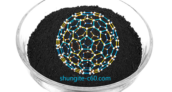 Shungite powder fullerenes