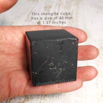 shungite cube unpolished 40mm