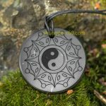 shungite pendant yin and yang