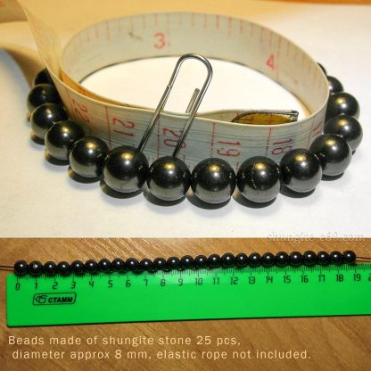 shungite beads for bracelet making