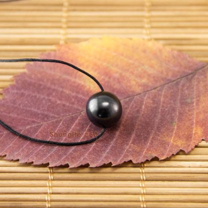 shungite pendant black pebble from Karelia