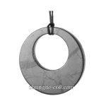 shungite pendant circle in circle