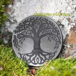 shungite circle for emf tree of life celtic