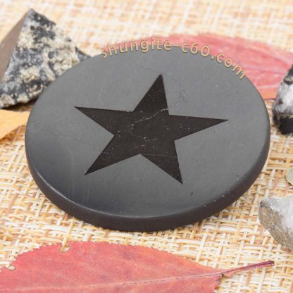 shungite plate shield 5g with engraved image star