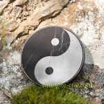 shungite emf protective plate Yin and Yang