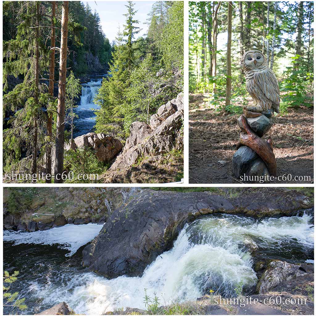 Karelian waterfall Kivach - the second highest in Europe.