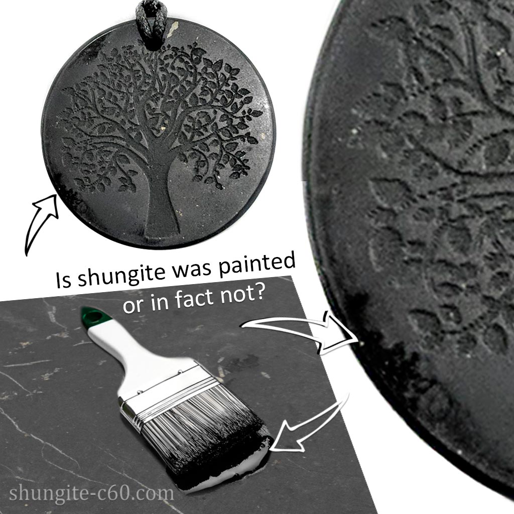 Wearing shungite raised the question of whether it was dyed