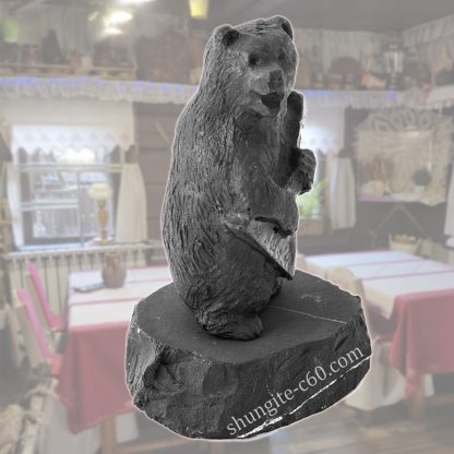 shungite figurine bear with balalaika russian