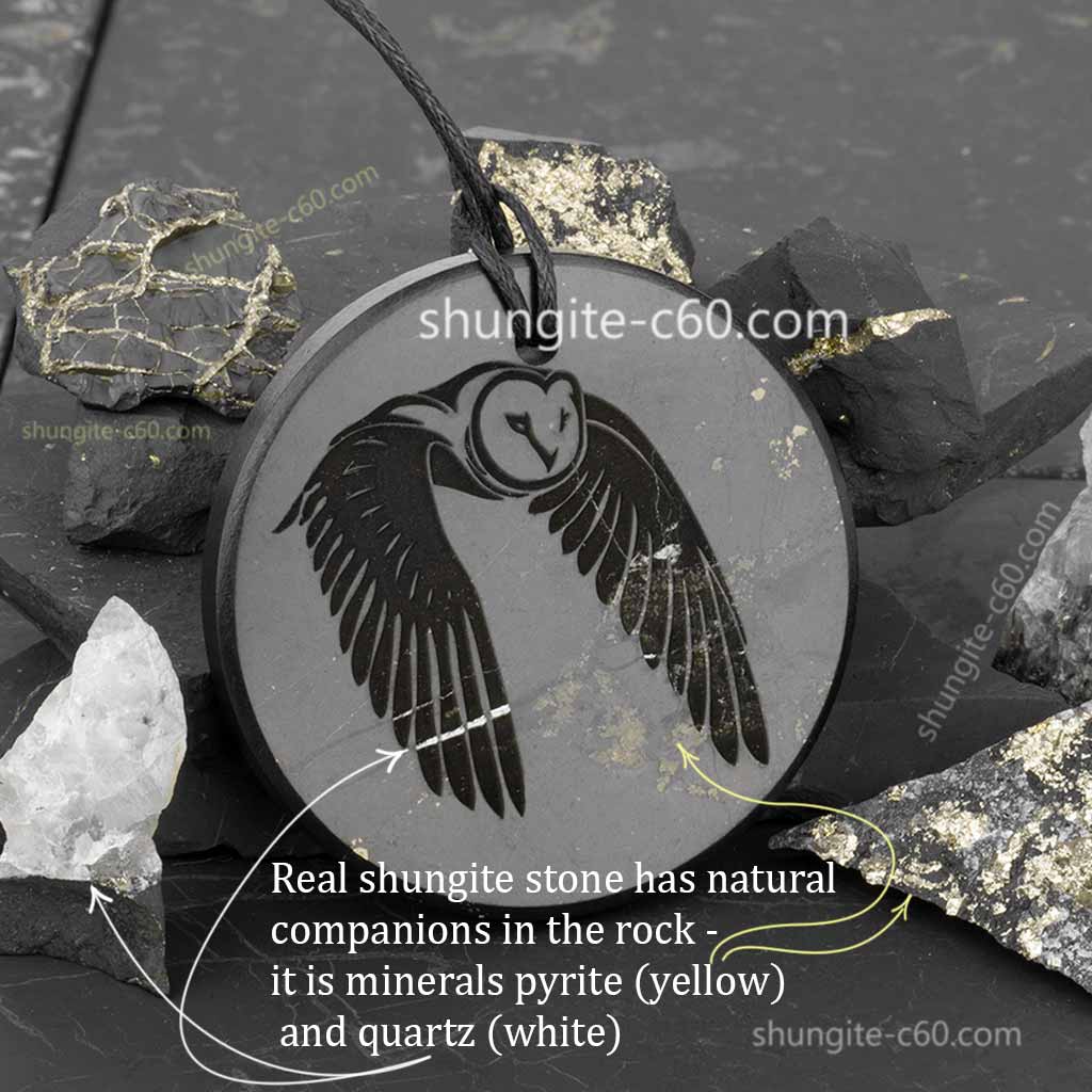 Sterling Silver Bird Necklace with Grant Stone Eye - ICOJ