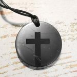 shungite cross pendant from russia