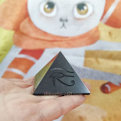 shungite stone pyramid size 1.97 inches