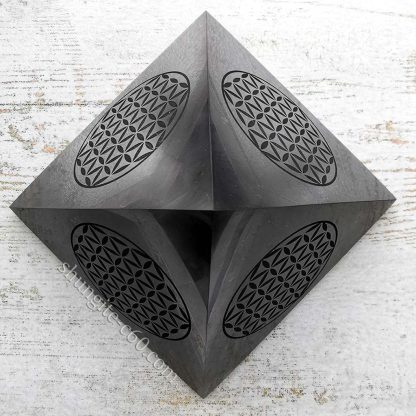 shungite flower of life pyramid from russia