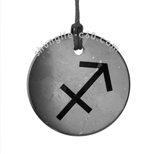 Zodiac pendant made of shungite