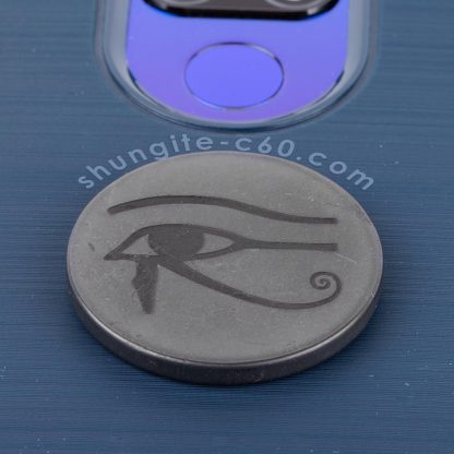 shungite phone protection plate engraved Eye of Horus