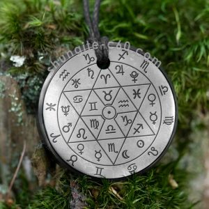 Zodiac pendant made of shungite
