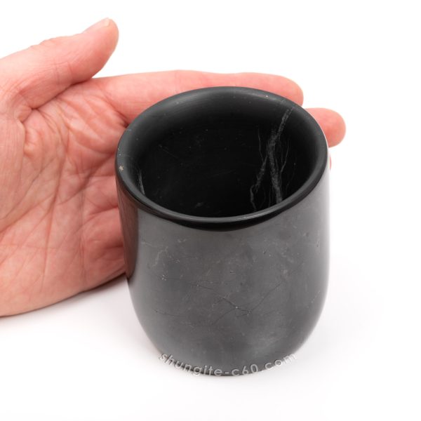 shungite drinking cup for water and hand