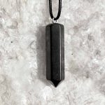 black crystal pendant