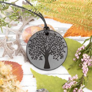 tree of life necklace engraved on both side