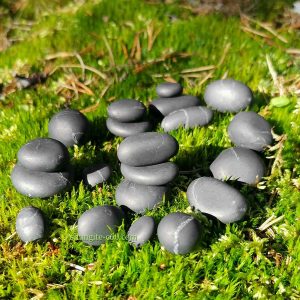 black shungite crystal stones from Russia