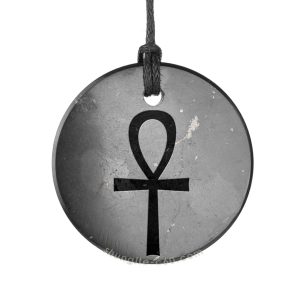 shungite ankh pendant from russia