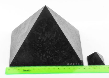 shungite stone pyramid large size 6 in and 1.18