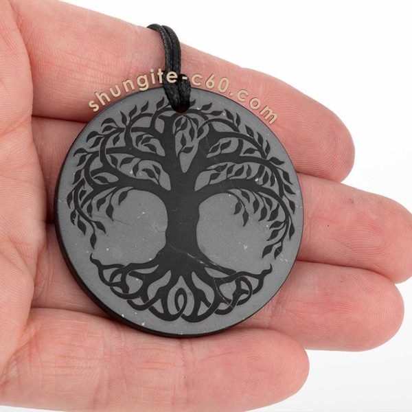 celtic tree of life shungite necklace 45mm