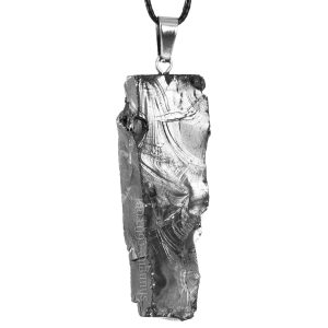 rare stone pendant made of noble shungite