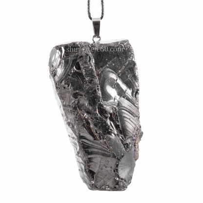 buy silver shungite pendant from Karelia