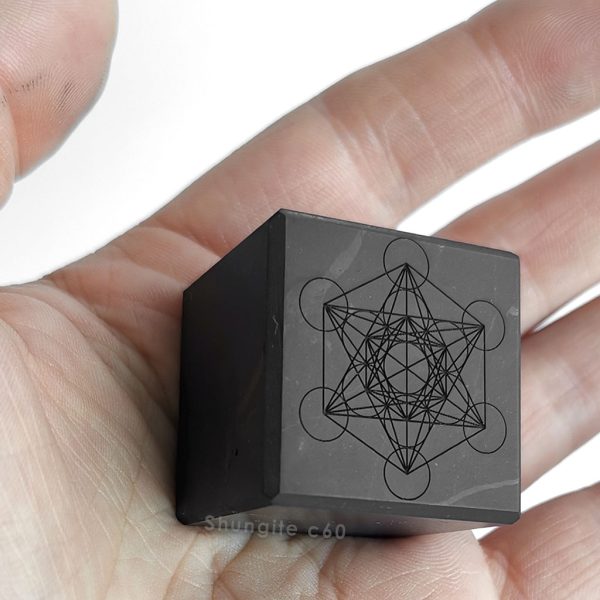 Shungite Cube Metatron 3 cm