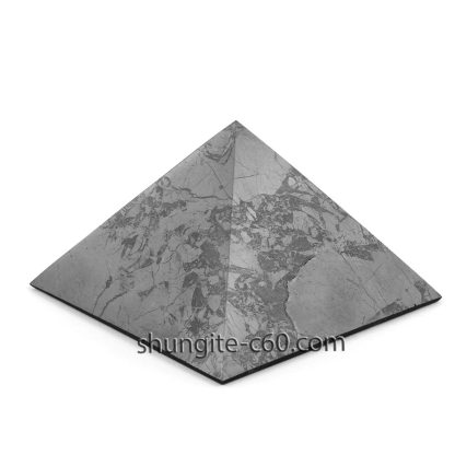 shungite polished pyramid 5 cm