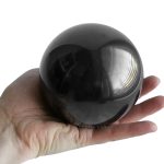 big shungite sphere on a stand 90 mm