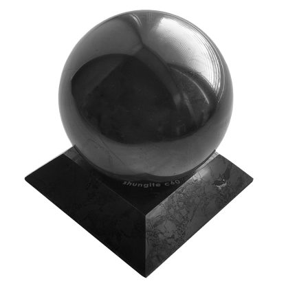 shungite sphere with stand for sale