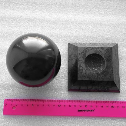 shungite sphere with stand for sale big size
